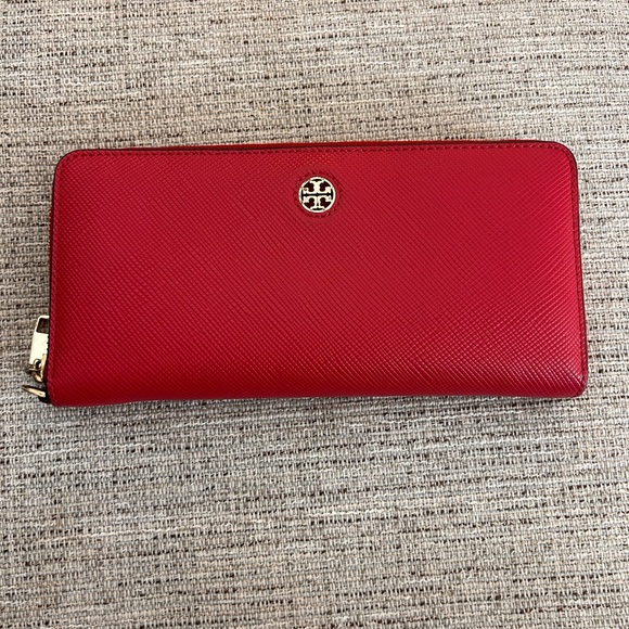 Red Tory Burch Wallet - Picture 1 of 7